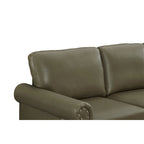 Canapé deux places de salon en similicuir noir