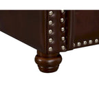 Canapé deux places de salon en similicuir noir