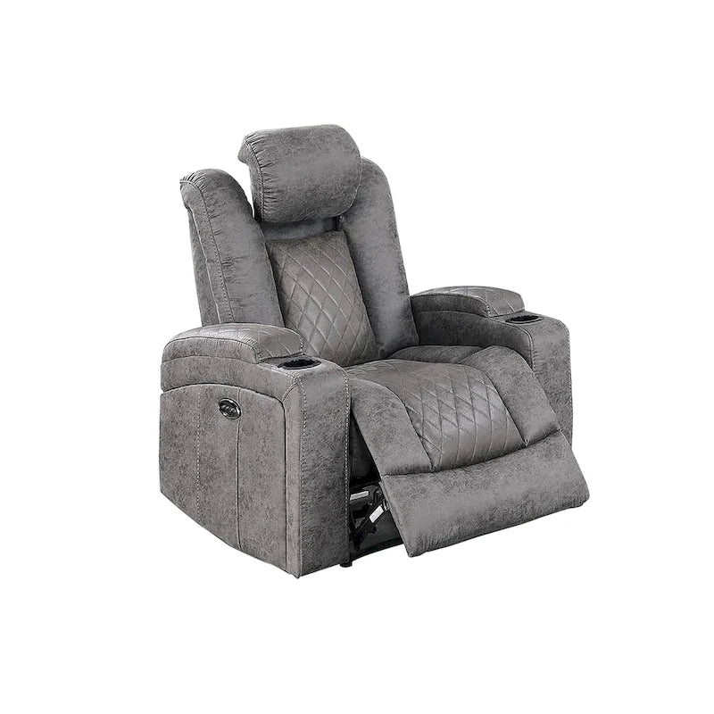 Fauteuil inclinable électrique avec porte-gobelets