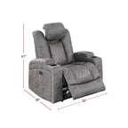 Fauteuil inclinable électrique avec porte-gobelets