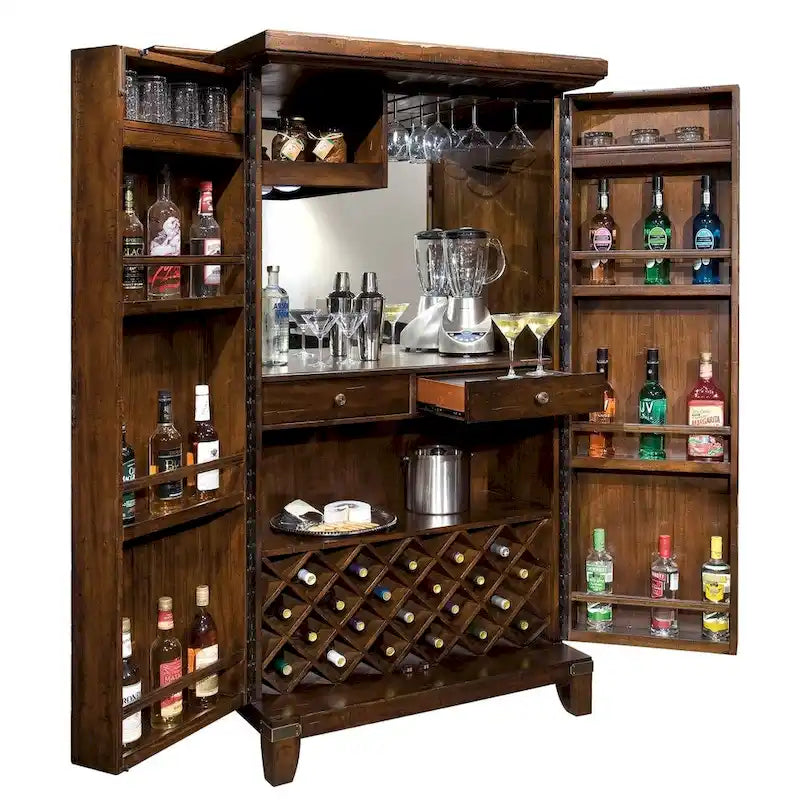 Armoire à vin en bois massif Howard Miller Rogue Valley