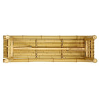 Banc pliant en bambou léger de style japonais, fait main, 122 cm (4 pi) - 119 cm (47 po) L x 35,6 cm (14 po) P x 40 cm (15,75 po) H