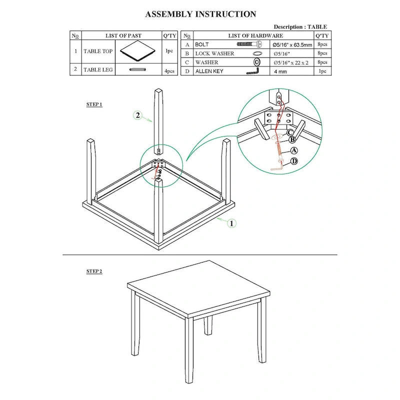 Table haute spacieuse en bois avec plateau en faux marbre marron