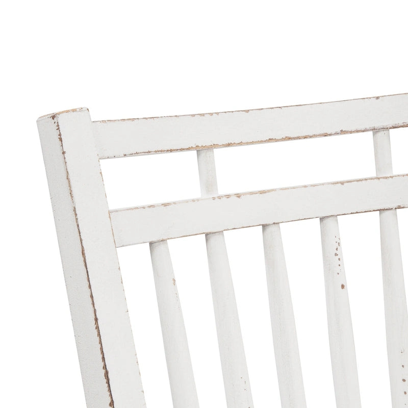 Ensemble de table de réception 5 pièces Magnolia Manor, finition écorce vieillie blanc antique