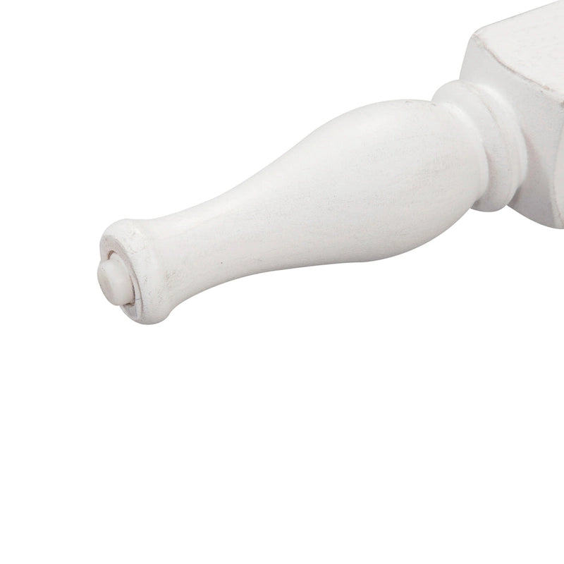 Ensemble de table de réception 5 pièces Magnolia Manor, finition écorce vieillie blanc antique