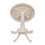 Table de bar ronde à piédestal de 36 pouces (91 cm) non finie d'International Concepts