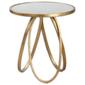 Uttermost Montrez Lightly Gold Leaf Accent Table