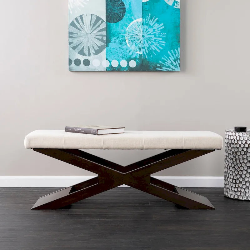 Banc d'entrée rembourré Haddix de SEI Furniture