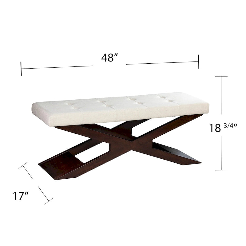 Banc d'entrée rembourré Haddix de SEI Furniture