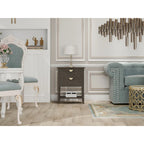 Table d'appoint à 2 tiroirs