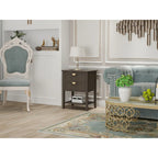 Table d'appoint à 2 tiroirs