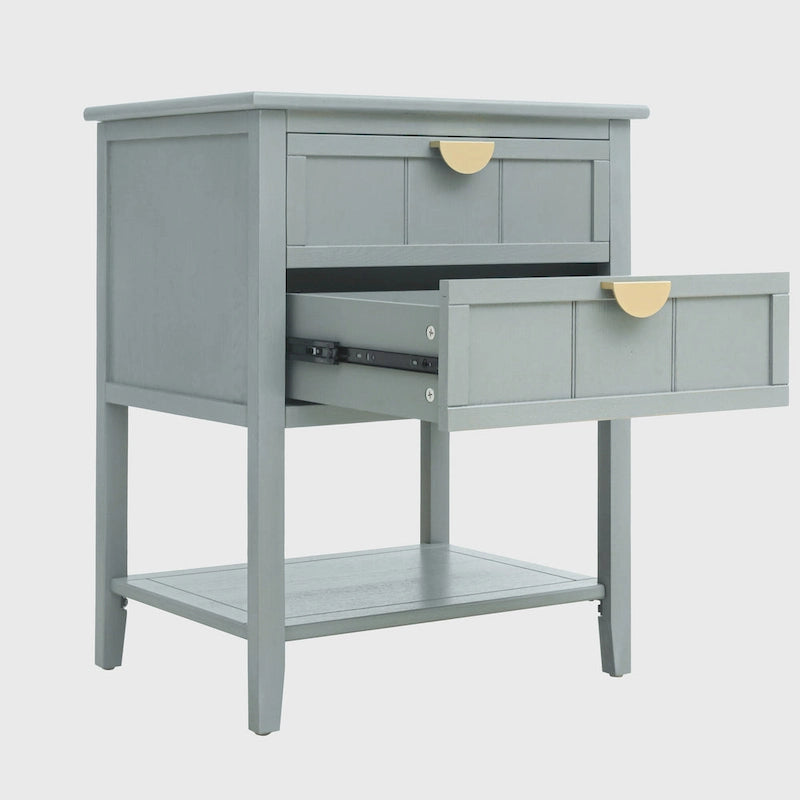 Table d'appoint à 2 tiroirs