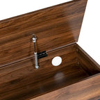 Banc d'entrée de style campagnard avec couvercle relevable à charnières et rangement