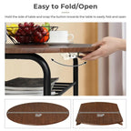 Table de salle à manger à abattants de 80 cm pour petits espaces, ensemble table et chaises de cuisine pour 2 personnes