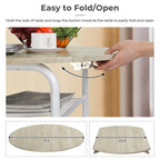 Table de salle à manger à abattants de 80 cm pour petits espaces, ensemble table et chaises de cuisine pour 2 personnes