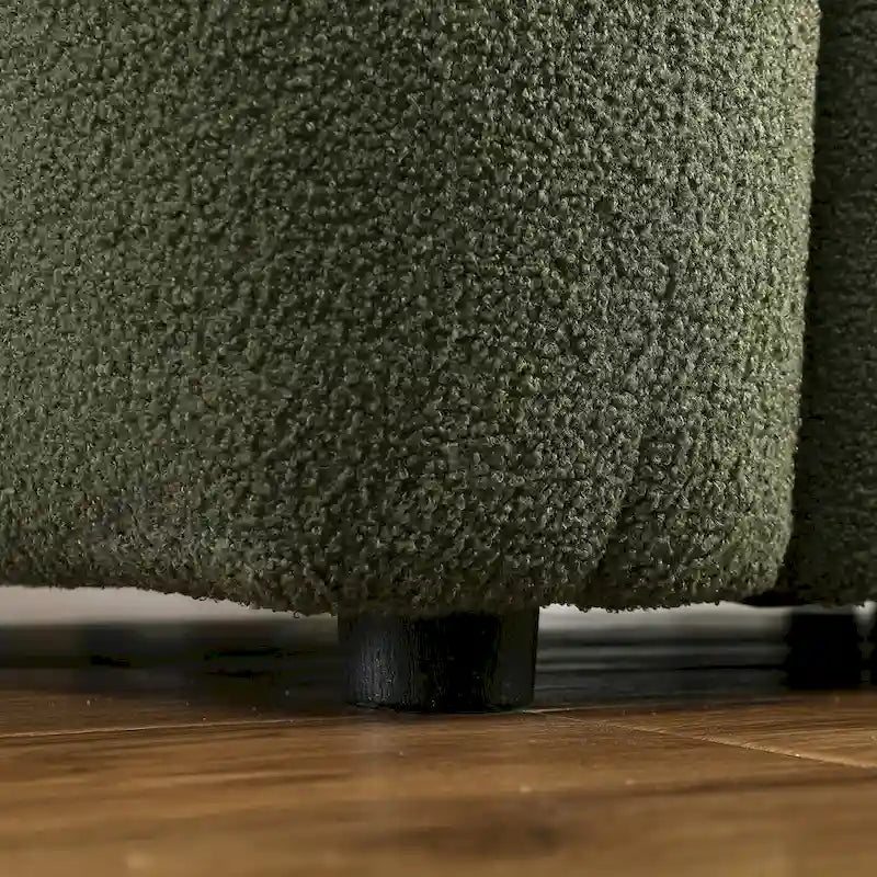 64,96 cm de longueur, 35,83 cm de profondeur, forme ergonomique adaptée à la morphologie américaine, canapé moelleux, canapé coussin, 2 places, beige coussin