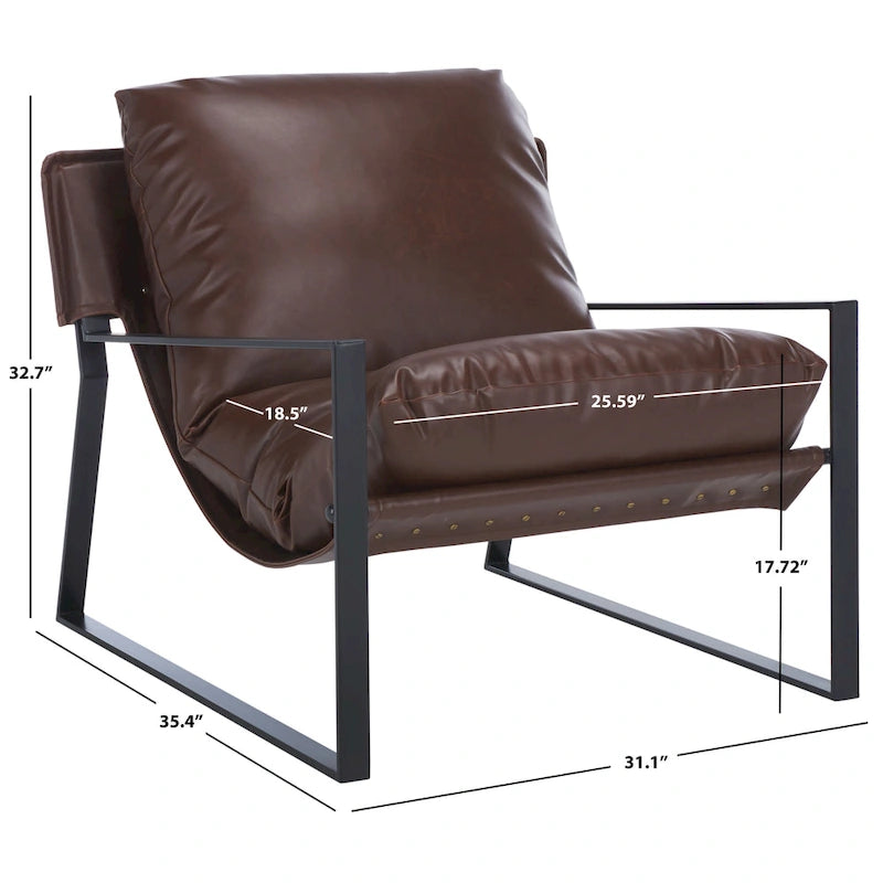 Fauteuil d'appoint Elinor de SAFAVIEH (entièrement assemblé) - 79 cm L x 89 cm P x 84 cm H