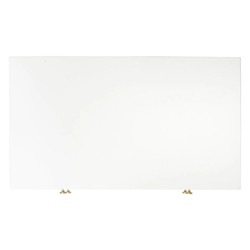 Table de chevet SAFAVIEH Zoey blanche et dorée à 2 tiroirs