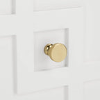 Table de chevet SAFAVIEH Zoey blanche et dorée à 2 tiroirs