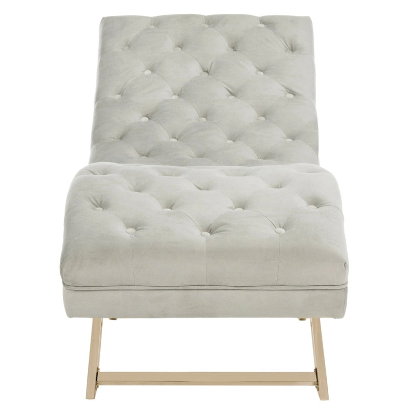 Chaise longue SAFAVIEH Cheri avec coussin rond - 65 cm (L) x 23 cm (P) x 33 cm (H)