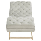 Chaise longue SAFAVIEH Cheri avec coussin rond - 65 cm (L) x 23 cm (P) x 33 cm (H)