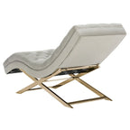 Chaise longue SAFAVIEH Cheri avec coussin rond - 65 cm (L) x 23 cm (P) x 33 cm (H)