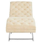 Chaise longue SAFAVIEH Cheri avec coussin rond - 65 cm (L) x 23 cm (P) x 33 cm (H)