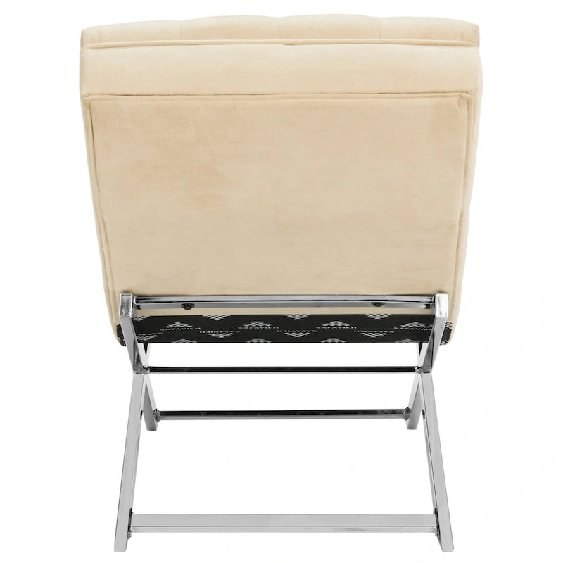 Chaise longue SAFAVIEH Cheri avec coussin rond - 65 cm (L) x 23 cm (P) x 33 cm (H)