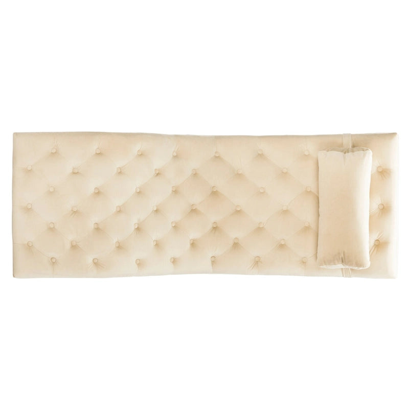 Chaise longue SAFAVIEH Cheri avec coussin rond - 65 cm (L) x 23 cm (P) x 33 cm (H)