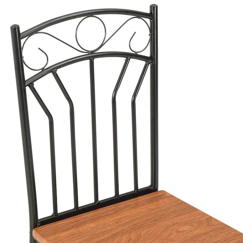 Chaises de salle à manger vidaXL, lot de 2, en MDF marron