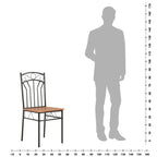 Chaises de salle à manger vidaXL, lot de 2, en MDF marron