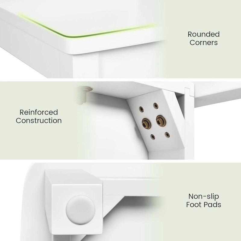 Ensemble de salle à manger Costway 5 pièces : table rectangulaire moderne et 4 chaises en bois d'hévéa