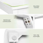 Ensemble de salle à manger Costway 5 pièces : table rectangulaire moderne et 4 chaises en bois d'hévéa