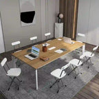 Lot de 4 chaises pliantes Gymax avec pieds incurvés en métal, assise large et ergonomique