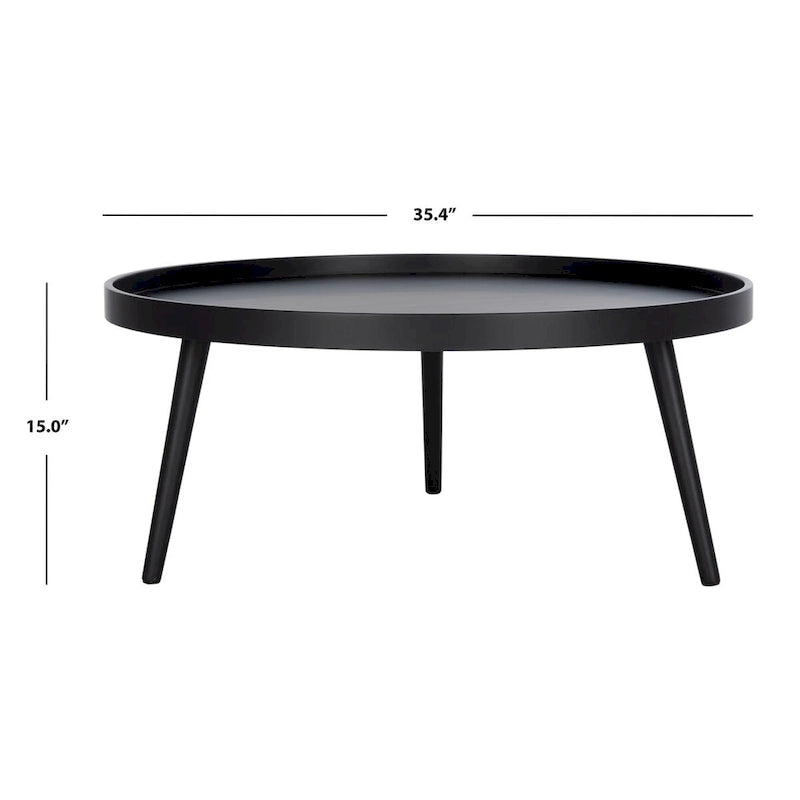 Table basse ronde SAFAVIEH Arline avec plateau - 35,4 x 35,4 x 15 cm - 35 cm (L) x 35 cm (P) x 15 cm (H)