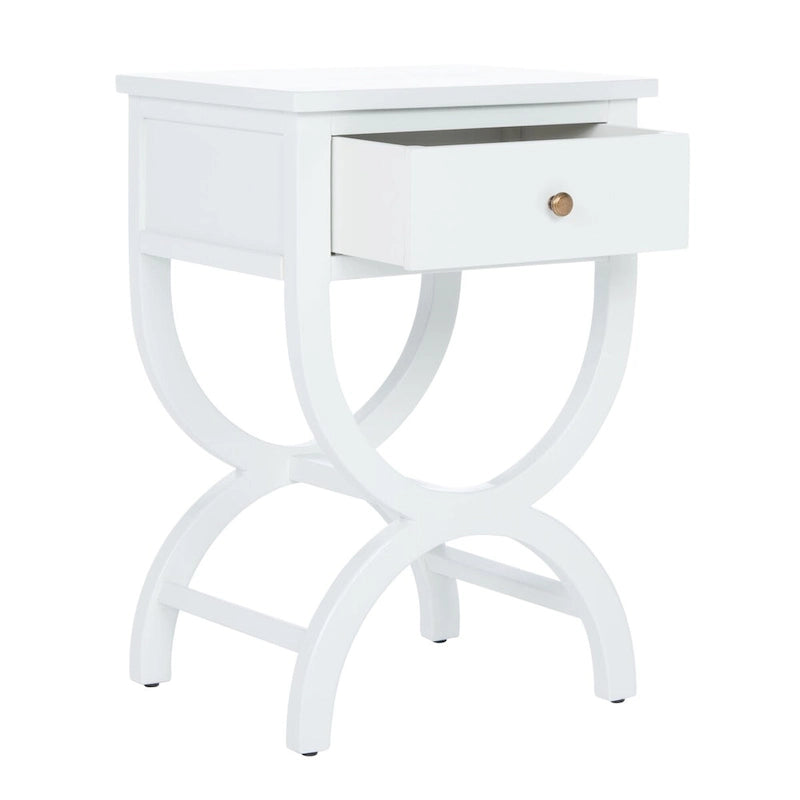 Table d'appoint/table de chevet SAFAVIEH Liller à 1 tiroir (entièrement assemblée) - 45,7 cm L x 38,1 cm P x 68,6 cm H