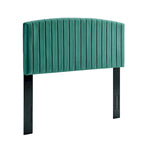 Tête de lit Silver Orchid La Marr en velours pour lit double/queen