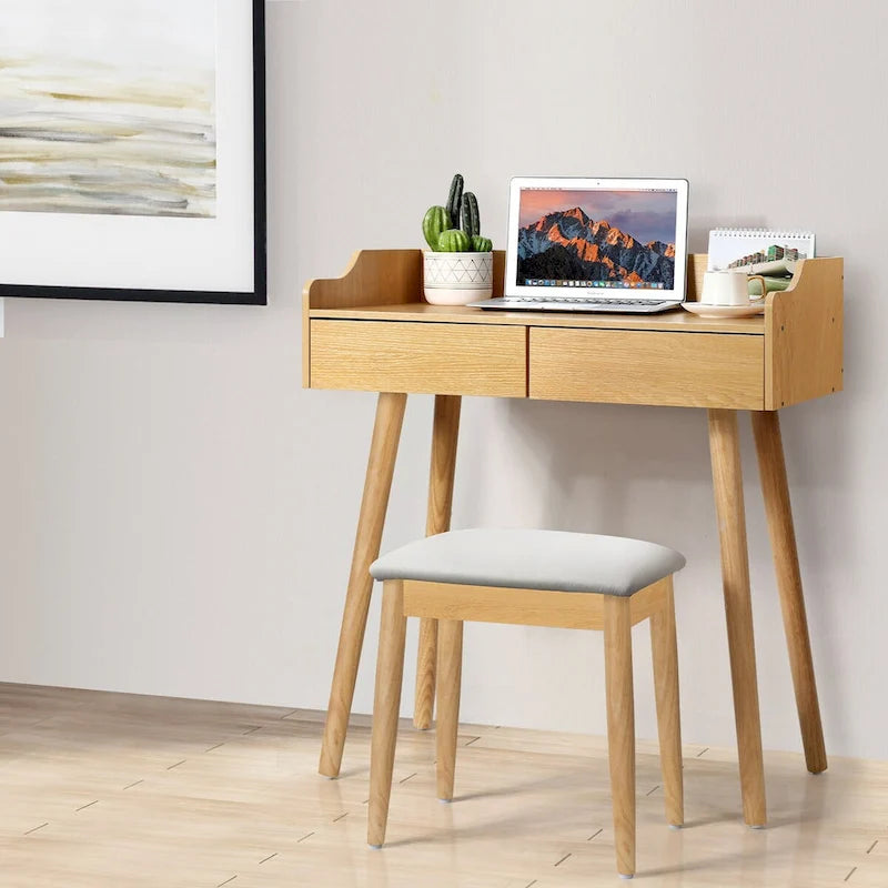 Ensemble coiffeuse avec miroir amovible