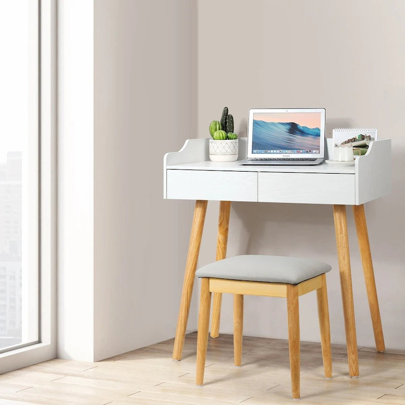 Ensemble coiffeuse avec miroir amovible