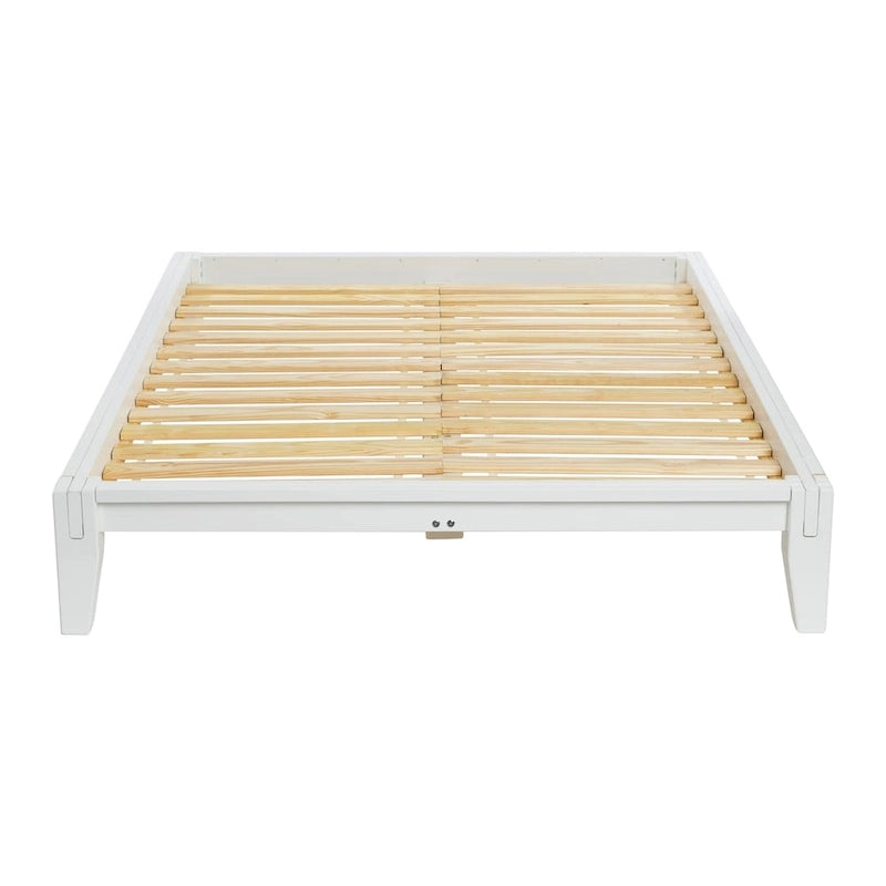 Yume Solid Wood Platform Bed with Japanese Joinery