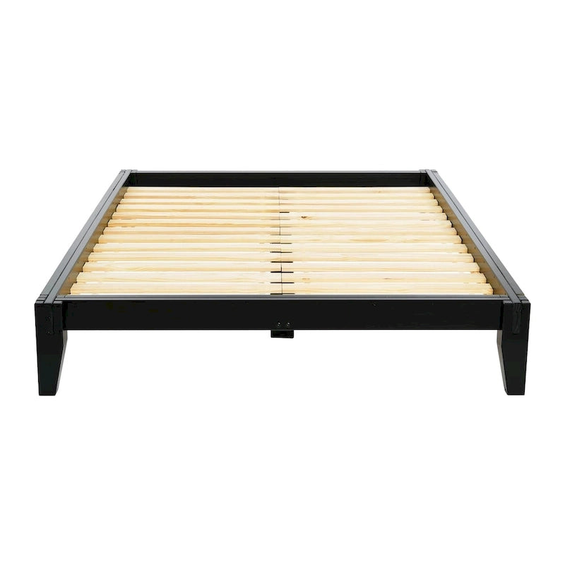 Lit plateforme Yume en bois massif avec assemblage japonais