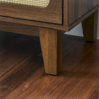 commode ancienne en bois à six tiroirs