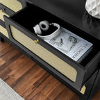 commode ancienne en bois à six tiroirs