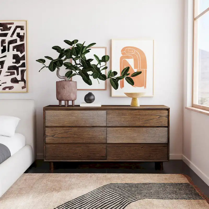 Commode à 6 tiroirs Halmstad en bois