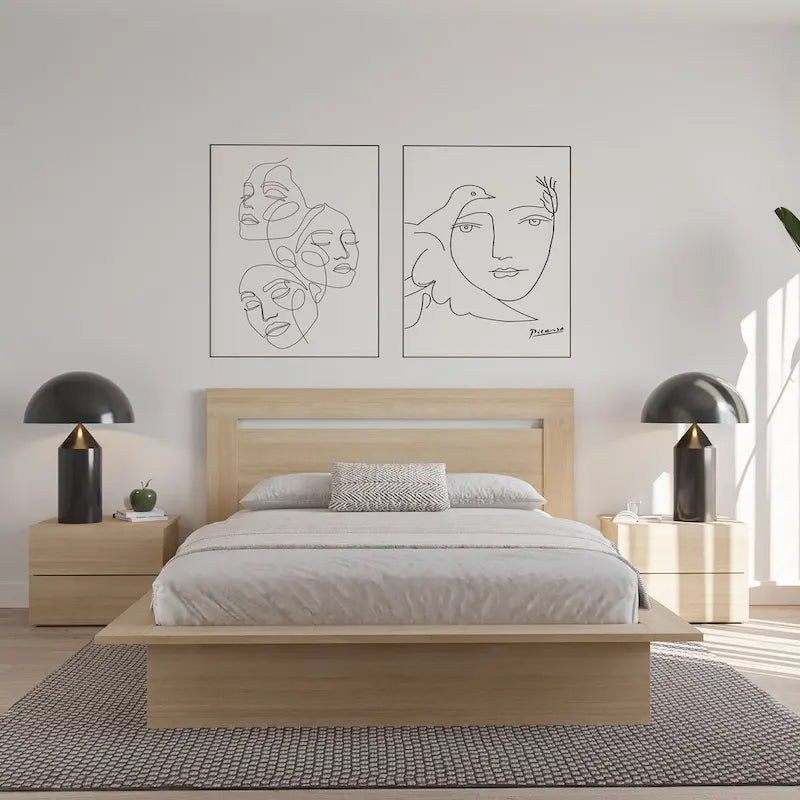 Tête de lit à panneaux Malibu