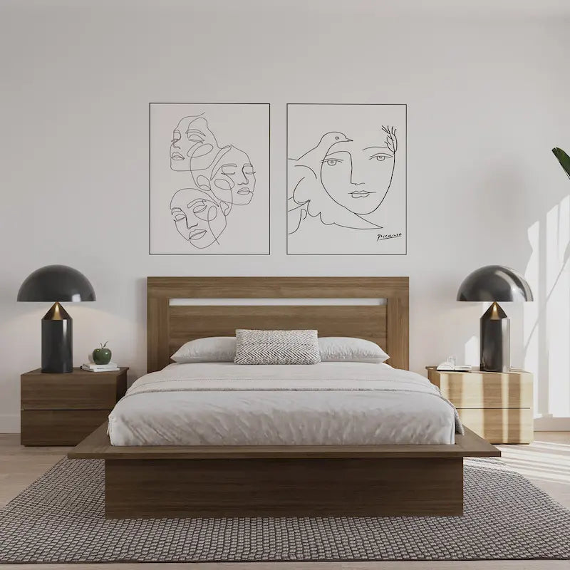 Tête de lit à panneaux Malibu