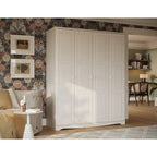 Armoire-penderie 4 portes Regal 100% bois massif de Palace Imports