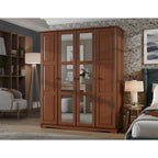 Armoire-penderie 4 portes Regal 100% bois massif de Palace Imports