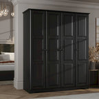 Armoire-penderie 4 portes Regal 100% bois massif de Palace Imports