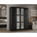 Armoire-penderie 4 portes Regal 100% bois massif de Palace Imports
